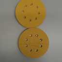 5-Inch 8-Hole Hook and Loop Sanding Discs 220-Grit Random Orbit Sandpaper, 50-Pack