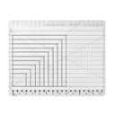 Slotted Quilting Ruler 17-3/4in x 22in - Ruler for Quilting with Laser-Cut Acrylic Template, Professional Quilting Rulers Kit for Long Arm Sewing & Crafting