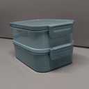 Jelife Bento Box Adult Lunch Box - 72oz Stackable Bento Lunch Box for Adults, 3 Layers All-in-One Large Bento Box Leak-Proof Lunchbox with Utensil Sauce Dressing Containers for Dining Out,Work, Green