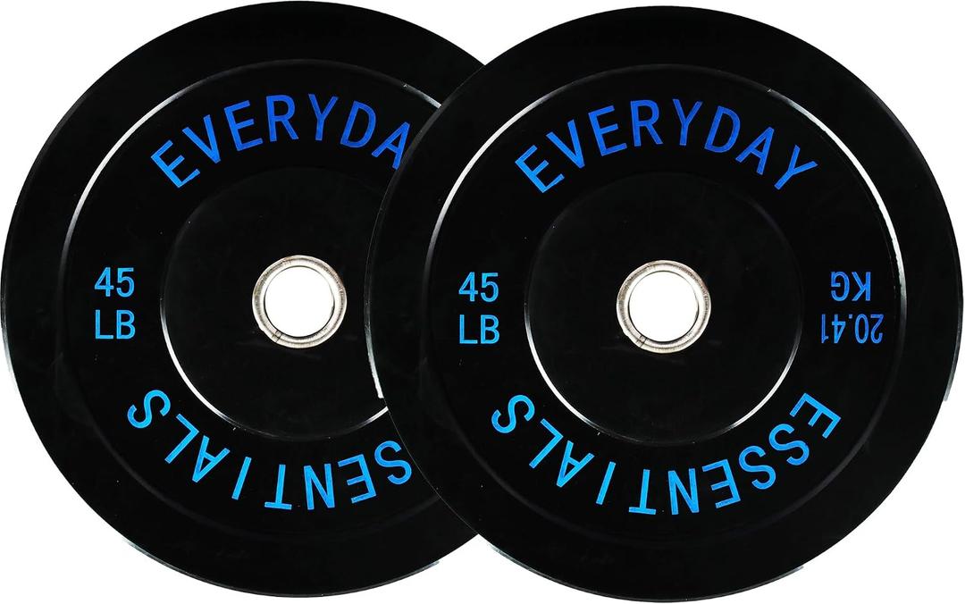 Fitvids 2-Inch Olympic Bumper Plates, Perfect Weight Plates for Weightlifting and Strength Training