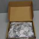 WILLBOND 36 Pieces Christmas Poinsettia Glitter Faux Flowers Christmas Artificial Flowers Tree Ornaments Topper Xmas Decorations(Silver)