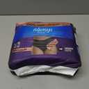 Always Discreet Boutique Incontinence and Postpartum Underwear for Women, Maximum Protection, Large, Black, 18 Count