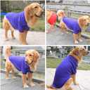 Lovelonglong Basic Dog Polo Shirts Premium Cotton, Polo T-Shirts for Dogs with a Two-Button Collar Blank, Color Purple, XXL