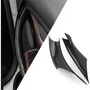 2PCS Door Handle Covers Carbon Fiber Compatible with BMW 3 Series 4 Series Driver Side and Passenger Side Door Pull Handle Covers F30 F35 320i 320Li 328i 328Li 335i 335Li and 428i,435i F32/F36