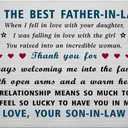 EE&YU Father in Law Card from Son in Law - Father of Bride Birthday Wedding Christmas Appreciation Gifts