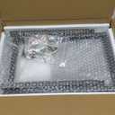 10" Wide Square Drink Table with Adjustable Feet - 3-Tier Small Side Table for Apartments, Balcony & Office | Space-Saving, Lightweight & Multi-Functional (Plants, Books, Drinks,Black)