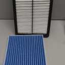 Cabin & Engine Air Filter Fit for Hyundai Sonata Gas (2015-2019) 2.4L Not for Hybrid Activated Carbon Cabin Filter Replacement Air Filter CF12151 CA11942 Car Accessories