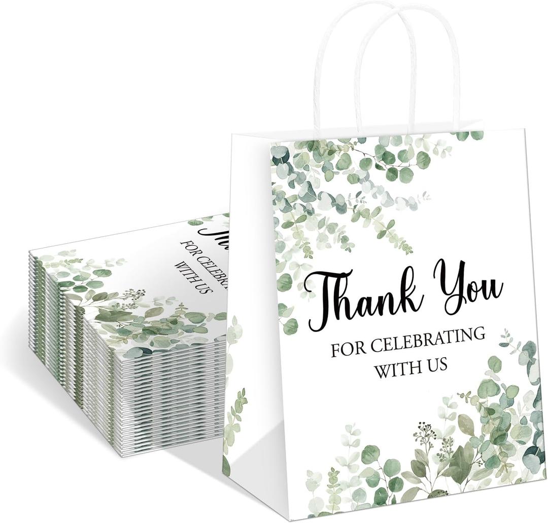 QIELSER 30 pcs Welcome Bags for Wedding Guests Bulk Thank You for Celebrating with Us Gift Bags with Handles for Wedding Birthday Party Baby Shower Favors Supplies QIELSER 30 pcs Welcome Bags for Wedding Guests Bulk Thank You for Celebrating with Us Gift Bags with Handles for Wedding Birthday Party Baby Shower Favors Supplies