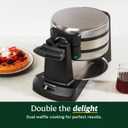 Cuisinart Double Flip Belgian Waffle Maker, Stainless Steel, 1400W