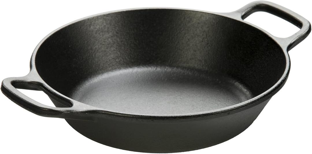 Lodge 8 Inch Pre-Seasoned Cast Iron Skillet - Dual Assist Handles - Use in the Oven, on the Stove, on the Grill, or Over a Campfire - Black