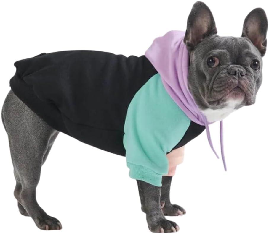 Spark Paws Dog Hoodie  Premium Dog Sweater for Small, Medium, and Large Dogs | Warm Outfits for French Bulldogs, Pitbull, Puppy, Winter Jacket Alternative - Cyber Punk - XL (XL: 25-40lbs)