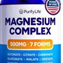 Magnesium Glycinate Complex for Women & Men with Vitamin D3 & B6, 60ct