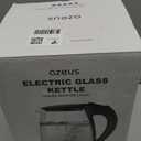 AZEUS Fast Boil Electric Water Kettle, 1.8L Large Capacity with Auto Shut-Off and Boil-Dry Protection, BPA-Free Borosilicate Glass &Stainless Steel (1.9 Quarts)