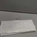 Hanging Jewelry Organizer for Closet with Swiveling Hanger, 17 x 30 In, 80 Clear Pockets Jewelry Organizer Hanging for Jewelries, Earrings, Accessories (Beige) (1, White)