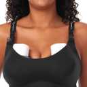 Momcozy Pumping Bra for Wearable Breast Pump, Nursing & Pumping Bra in One, Hands Free Pump Bra Suitable for M5, S12 Pro, etc (Large, Black)