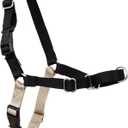 PetSafe Easy Walk Harness for Dogs - Pull-Free Walks - Patented Martingale Loop Design - Front Chest Leash Attachment - Adjustable Comfort Straps - Breathable Harness Design - Large, Black/Silver