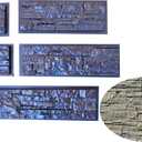 Concrete Molds DIY Sold 5 pcs ABS Plastic Moulds for Concrete Plaster Wall Stone Brick Home DecorationTiles Wall Decor W01