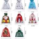 38PCS Christmas Gift Bags, Assorted Sizes Bulk S/M/L, Waterproof Holiday Gift Wrap with Drawstring,Gift Sacks,Gift Wrap Bags,Gift Bags For Presentsgift (38)
