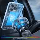 Esoulk [2026 Upgraded] Qi2 25W Fast Wireless Car Charger with Active Cooling Fan for Heat Protection, MagSafe Compatible Magnetic Air Vent Mount with Locking Clip, Phone Holder for iPhone & Android