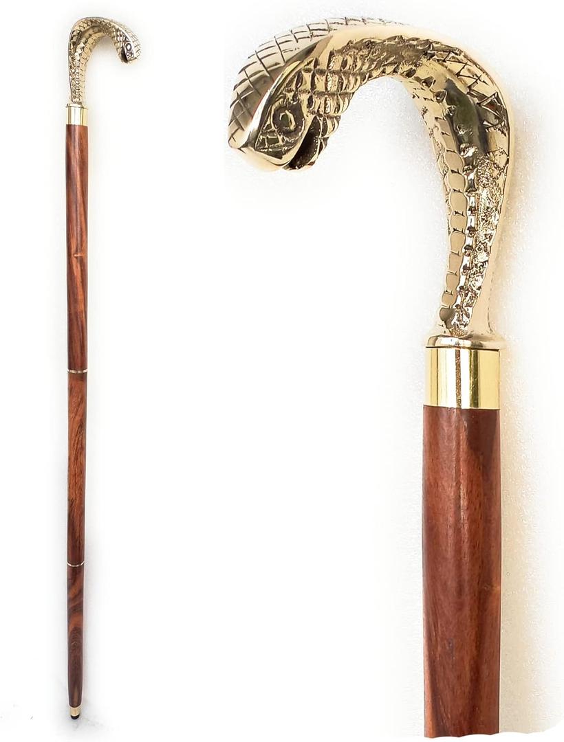 Walking Cane - Handmade,Wooden, Ergonomic, Stylish - Canes for Men, Cane for Women - Elderly Walking Sticks for Seniors, Unique, Wood