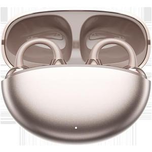 AULSTER Bluetooth 5.4 Clip-On Earphones with ENC Noise Cancellation, 8H Playtime, IPX4 Waterproof, Low Latency Game Mode for Sports, Running, Work and Gaming (Gold)