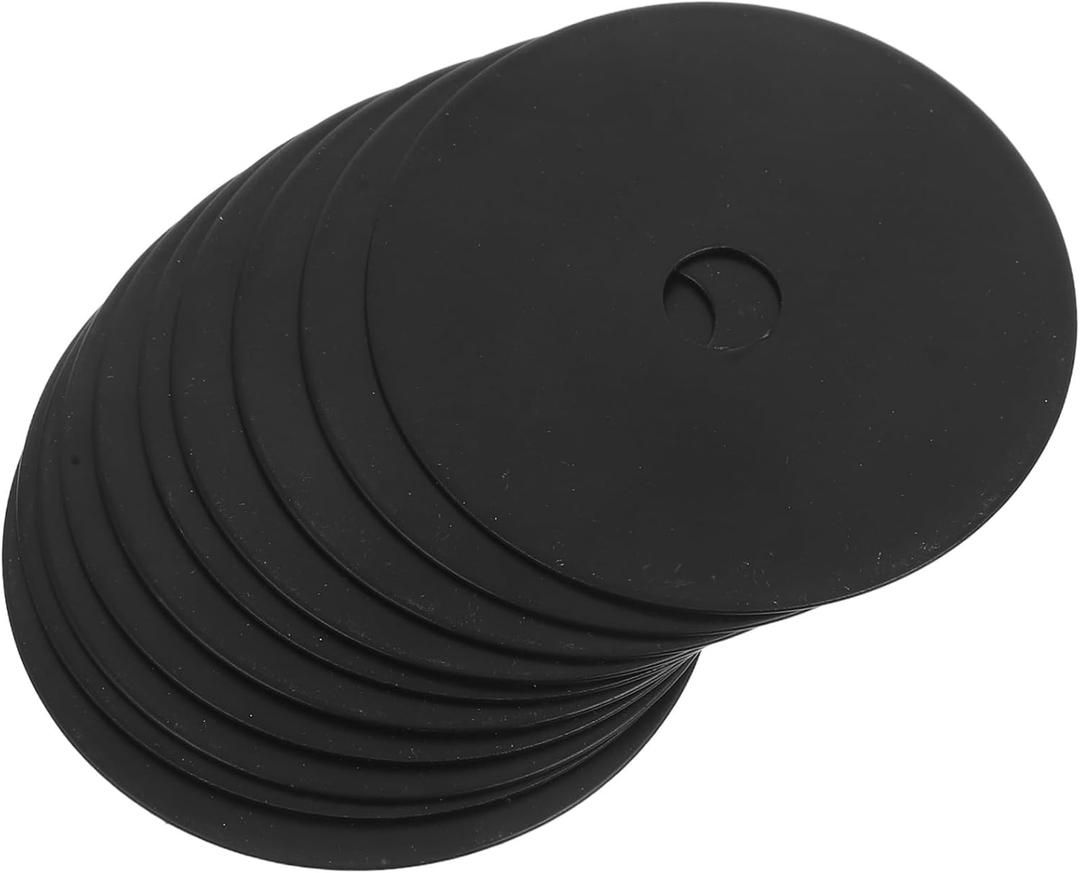 TOYANDONA Sturdy Lamp Accessories Pcs Lamp Parts Set Flat Ring Ceiling Light Washer (Black)