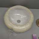 Cream Glass Ceiling Lamp 11.81 Inch Dome Shade Light Fixture for Hallway Bedroom Living Room Dining Room Kitchen(Yellow)