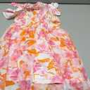 GRACE KARIN Girls Hawaiian Floral Smocked Dresses, Girl Flutter Sleeve Spring Summer Dress, Kids Easter Maxi Long Dresses 10 Y