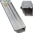 A-M Gutter Guard - Heavy Duty Lifetime Quality Aluminum Leaf & Debris Protection for 5-inch and 6-inch (5 Inch-100 Feet, Mill Finish) - Made in The USA