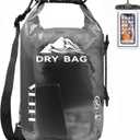 HEETA Dry Bag Waterproof for Women Men, 10L Roll Top Lightweight Dry Storage Bag Backpack with Phone Case for Travel Swimming Boating Kayaking Paddle Board Camping Beach Accessories