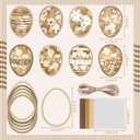 Motipuns 32 Pcs Easter Suncatchers Craft Bunny Egg Ornaments Easter Craft Kit Stained Glass Tissue Paper Bulk Spring Window DIY Art Gift for Home Creative Activities Party Decoration(Cute)