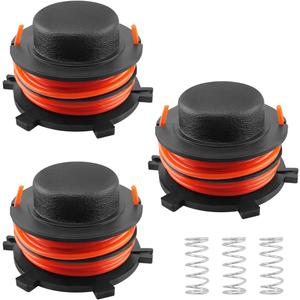 Prewound Replacement Spool with Spring Fit for Stihl FS44 FS55 FS55R FS56 FS70 FS70R FS76 FS80 FS80R FS83 FS87 FS87R FS90 FS91 FS91R FS94 FS94R FS120 String Weed Eater Head Part,3PCS