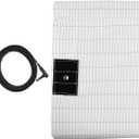 Grounding Sheet, Grounding Bed Sheets Earth Connected Grounding Flat Sheets for Better Sleep with Silver Fiber & Organic Cotton (90x35 inch) (Half, White)