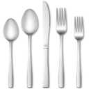 40 Pcs Silverware Set, Stainless Steel Flatware Set for 8, Food-Grade Cutlery Set, Mirror Polished Tableware Eating Utensils Set for Home Kitchen, Include Knife Fork Spoon Set, Dishwasher Safe Gold