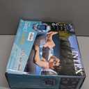 Intex 58854EP River Run Connect Inflatable Floating Lounge: Comfortable Backrest  Built-in Cup Holder  Durable Grab Handles  Easy-to-Use Connectors  220lb Weight Capacity (Blue)