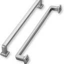 khtumeware 2 Pack Brushed Nickel Cabinet Pulls, 12 Inch(305mm) Hole Centers Solid Satin Nickel Cabinet Handles Kitchen Hardware Straight Bar for Cabinets and Drawer Pulls