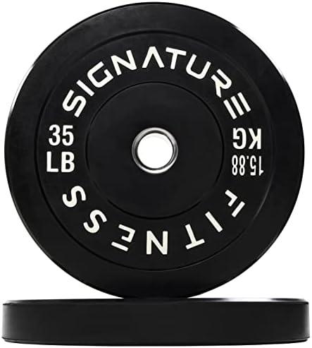Fitvids 2-Inch Olympic Rubber Weight Plates Sets, Bumper Plates Set for Strength Training,  45 LB