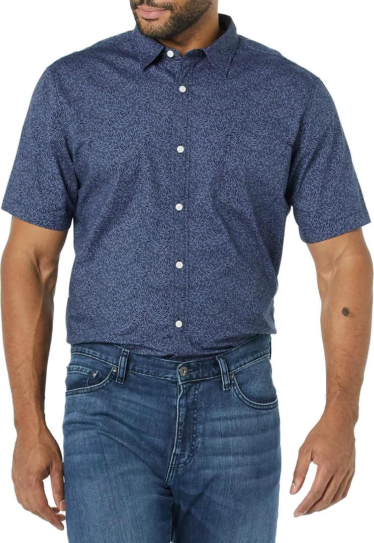 Amazon Essentials Men's Slim-Fit Short-Sleeve Poplin Shirt (XXXL)