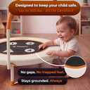 Happin 36'' Toddler Trampoline Indoor, Foldable Mini Trampoline for Kids Ages 2-6, ASTM Certified, Adjustable Handle, Safety Pad for Indoor & Outdoor, Baby Trampolines, for Boy & Girl