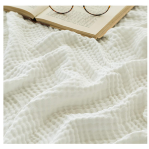 Emme 100% Cotton Made Throw Milk 60×82 inch