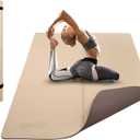 Gogokiwi Large Yoga Mat (6'x4') 1/4" & 1/2" Thick Exercise Mats for Home Workout, Extra Wide Workout Mats for Home Gym, Yoga, Pilates, Stretching, Floor & More