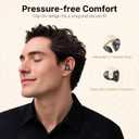 EarFun Clip Open Ear Earbuds, Wireless Clip On Headphones, Adaptive Comfort with Secure Fit, Bluetooth 6.0, LDAC, Hi-Res Audio, 2 Mics AI ENC Call, 40H Playtime, Earbuds for Sports, Running, Workout