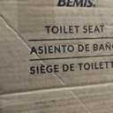 Bemis 7300SLEC Slow Close Toilet Seat, Easy Clean Hinges and Durable Plastic Seat, Made in USA, Elongated, White