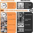 Upgraded 5pcs DG64-00473A Top Burner Control Dial Knob Replaces Samsung Oven Gas Stove Knob Black Stainless Steel NX58H5600SS NX58H5650WS NX58J7750SS NX58M6850SS NX58K7850SS