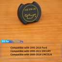 Rldym Engine Oil Filler Cap 80991 Compatible with Select Ford/Lincoln/Mercury Models, for F250 F350 F450 E150 E250 E350 Ranger Mustang Explorer Taurus Windstar Grand Marquis, EP5Z-6766-A