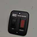 Suburban Single Water Heater ON/OFF Wall Switch - RV Interior Wall Mount On/Off Switch for Control & Operation of Suburban Models D, DE & DEM Tank or Tankless Water Heaters, Black (234229)