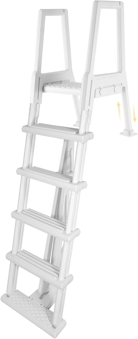 Blue Wave Heavy-Duty Resin in-Pool Ladder for Above Ground Pools