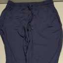 Walifrey Womens Joggers with Pockets, Drawstring Sweatpants Women for Lounging Jogging Gym and Workout Navy, 1 Pack Navy L