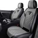 Seat Covers for Ford Transit 350 2015-2025,Car Seat Covers Front Seats,Car Seat Cover Waterproof, All Weather Seat Cover(Front,Black Gray)