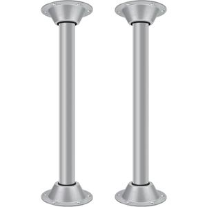 27" RV Table Leg and RV Table Base Mount,Camper Tables Legs, Aluminum Surface Mount Pedestal Bases Flange with Dinette Tables Legs Pipe for Camper Trailer Motorhome, Includes Mounting Screws